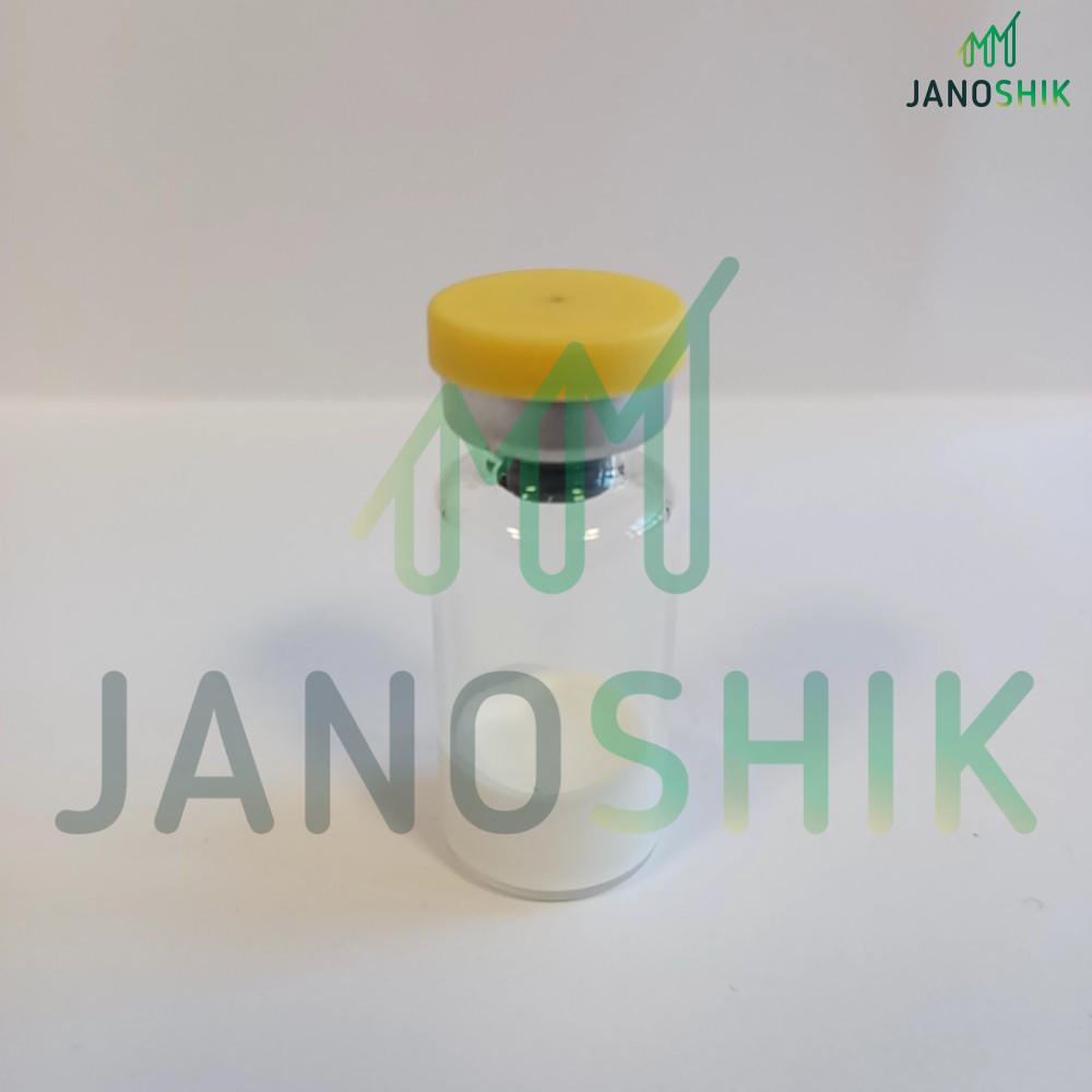 Vial photographed with Janoshik test 105097